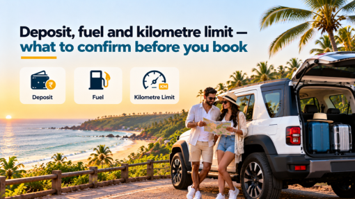 Deposit, fuel and kilometre limit — what to confirm before you book