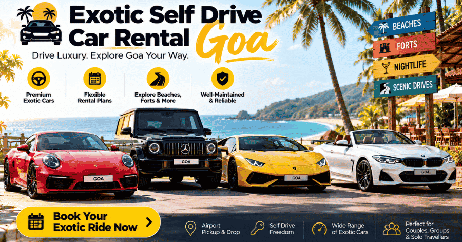 Exotic Self Drive Car Rental Goa – BMW, Audi, Fortuner & Thar