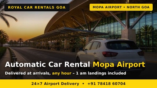 Automatic Car Rental Mopa Airport automatic car rental mopa airport delivered at arrivals