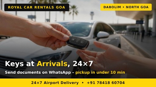 Key Handover at Dabolim key handover at dabolim arrivals before the north goa drive