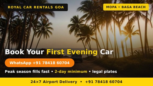 Book Self Drive on WhatsApp suv on a palm-lined road at sunset