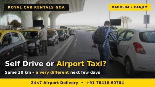 traveller opening a rental car boot beside a taxi line